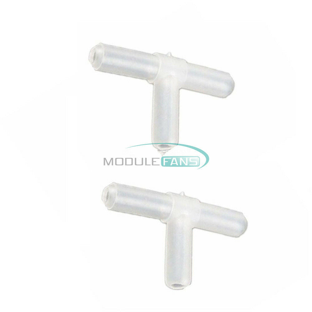 10PCS AQUARIUMS AIR VALVES 3 WAY T CONNECTOR TUBING.4mm