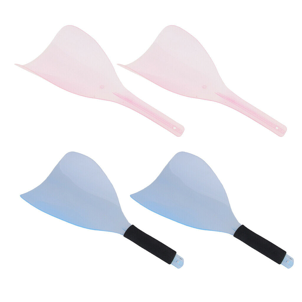 4 Pieces Plastic Salon Hairspray Masks Facial Eyes Guard Shields Pink/Blue