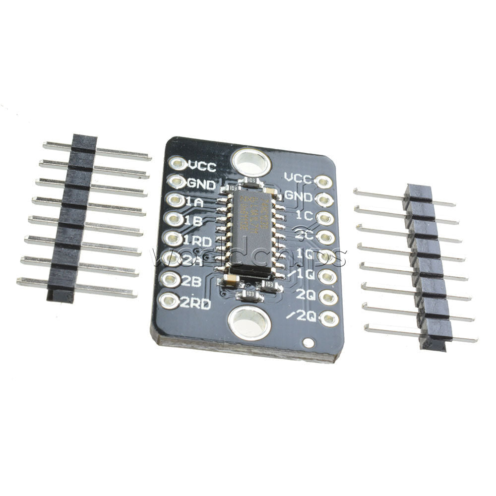 New Dual Retriggerable Monostable Trigger Multivibrator Reset  Module 74HC123D