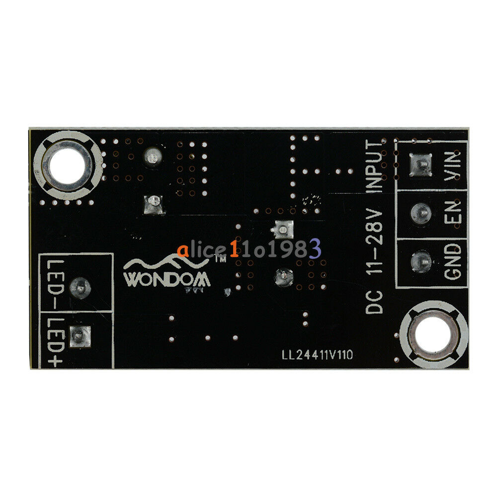 High Power 350mA 10W LED Driver Board Module DC SEPIC Buck Boost 5-32V Input TOP