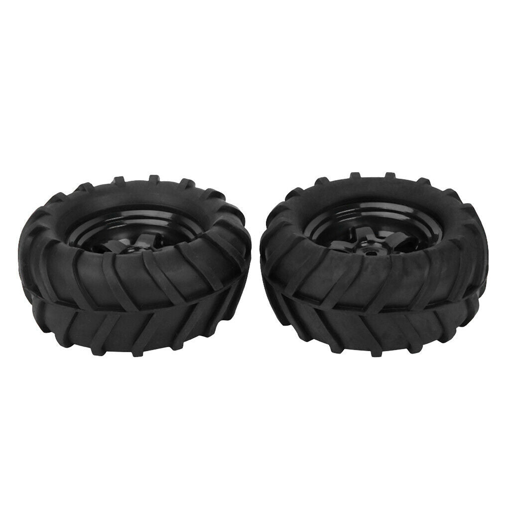 2pcs Racing Car Rubber Wheel Hub Grip Tires for 1/16