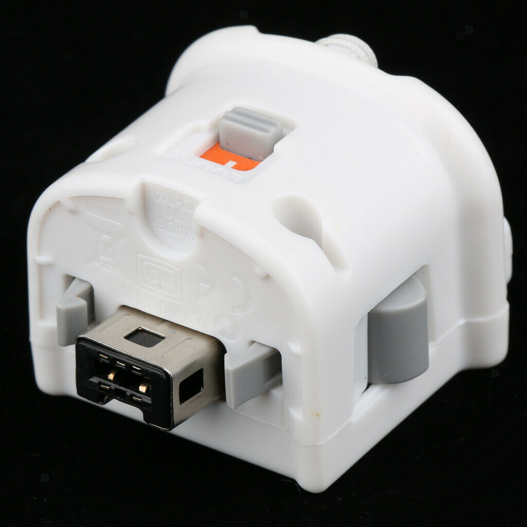 White Motion Plus External Sensor Adapter for   Wii Remote Controller