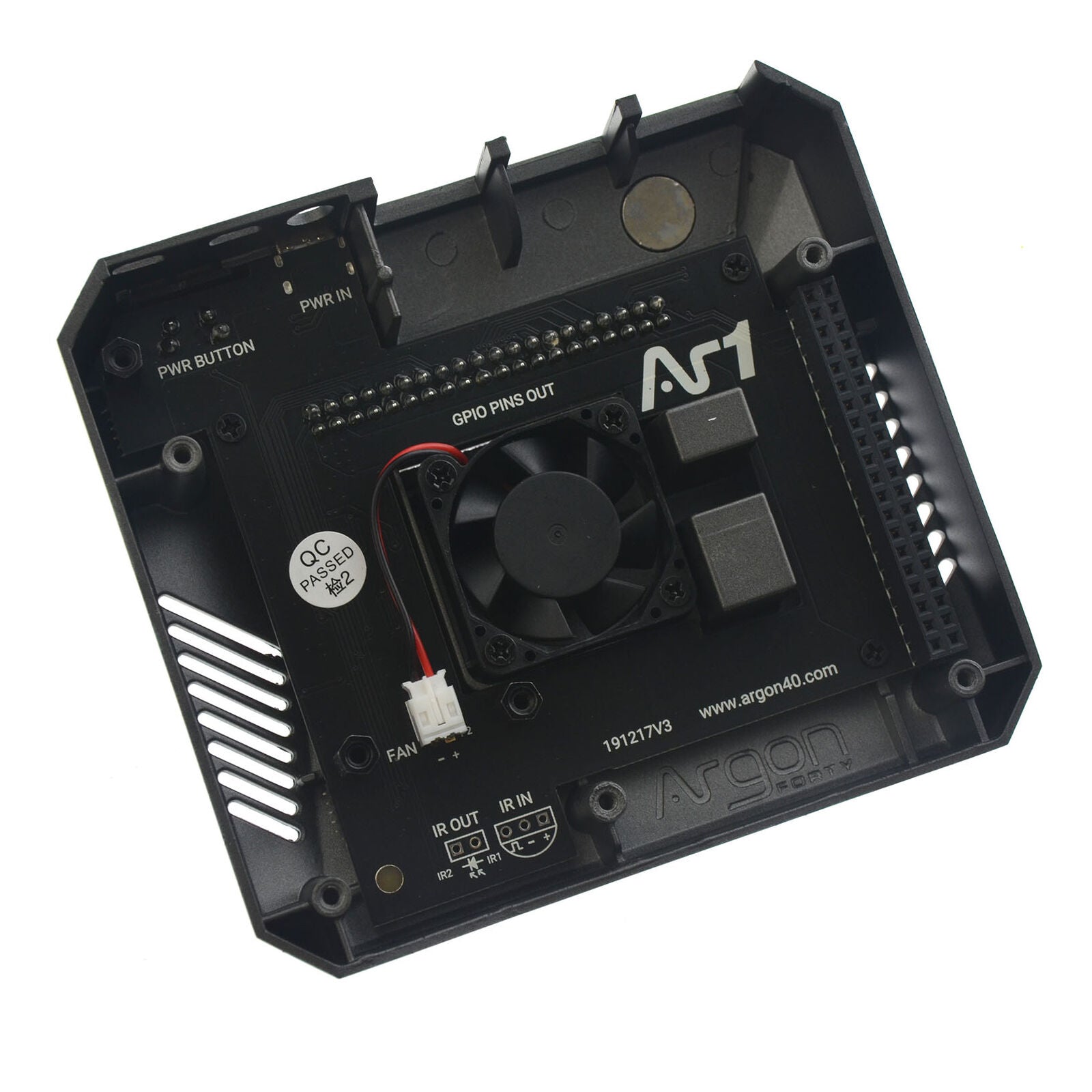 Argon One Mini Computer Black Aluminum Alloy Case With Fan For Raspberry Pi 4B