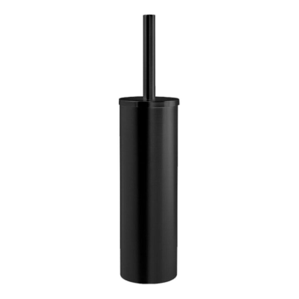 Minimalist Black Toilet Brush with Holder Set Cleaning for Bathroom Tools
