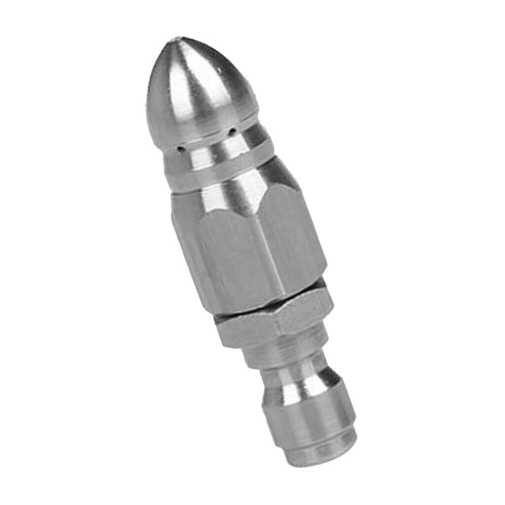 1/4 Inch Stainless Steel Pressure Washer Rotary Jetter Nozzle 1 Front 6 Back