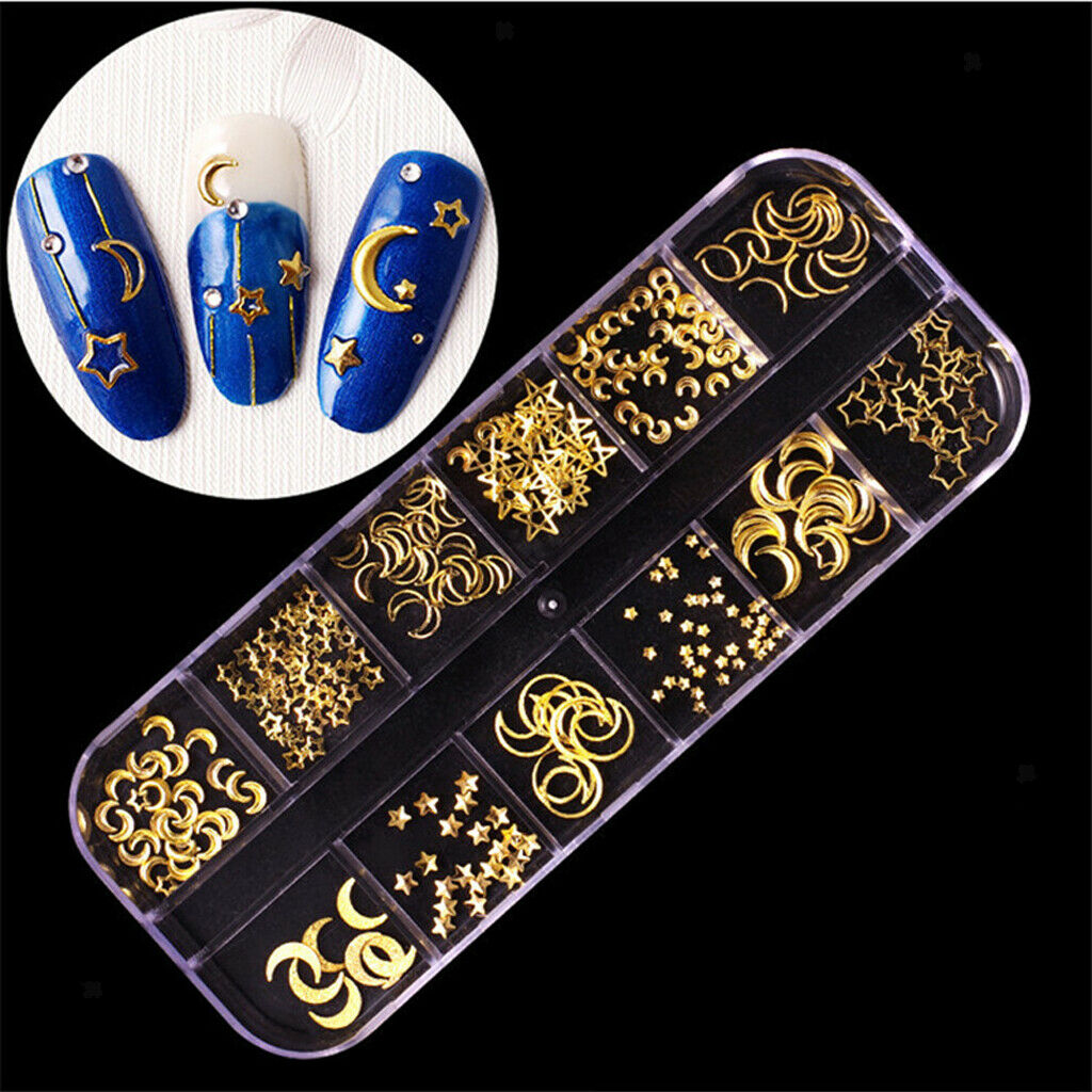 6Pcs Nail Art Tips Rhinestones Charms Glitters Beads Tweezer Dotting Tools