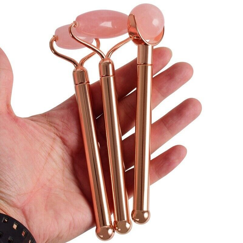 Jade Roller for 3 in 1 Face Roller Massager Quartz Roller Massager Skin TighQ7I2