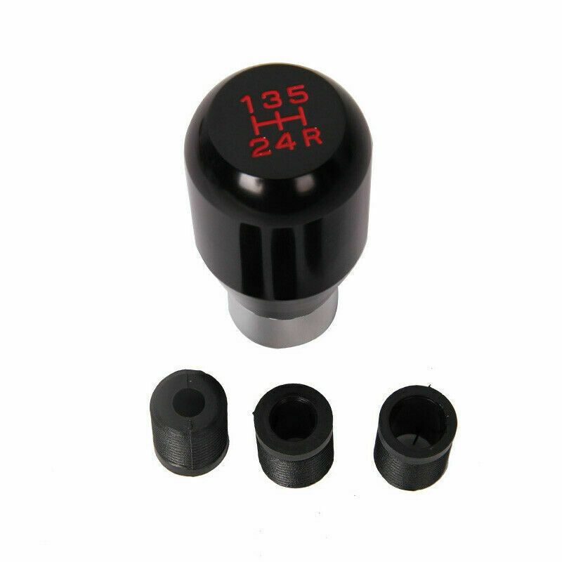 Universal Black Aluminum 5 Speed Car Auto Manual Gear Stick Shift Shifter Knob