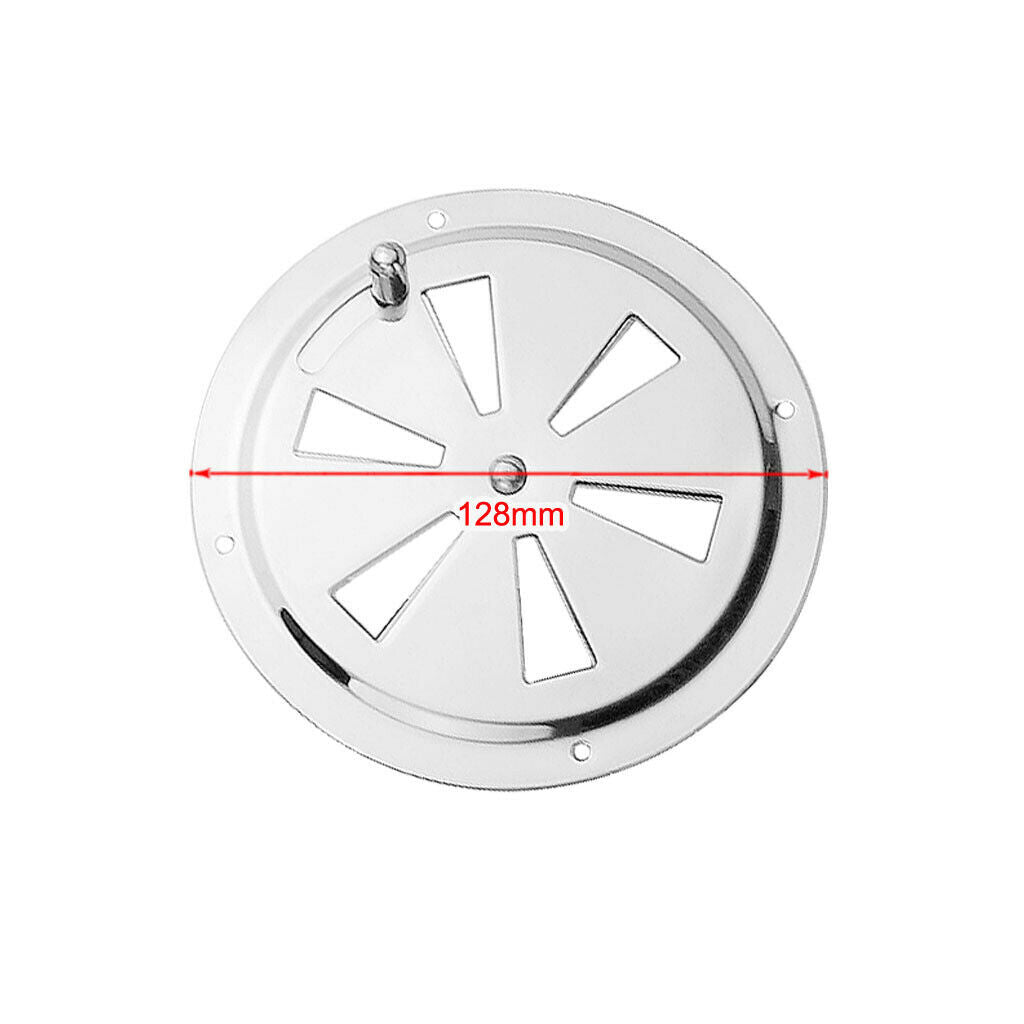 Universal ventilation grille, stainless steel, round Φ 128 mm ventilation