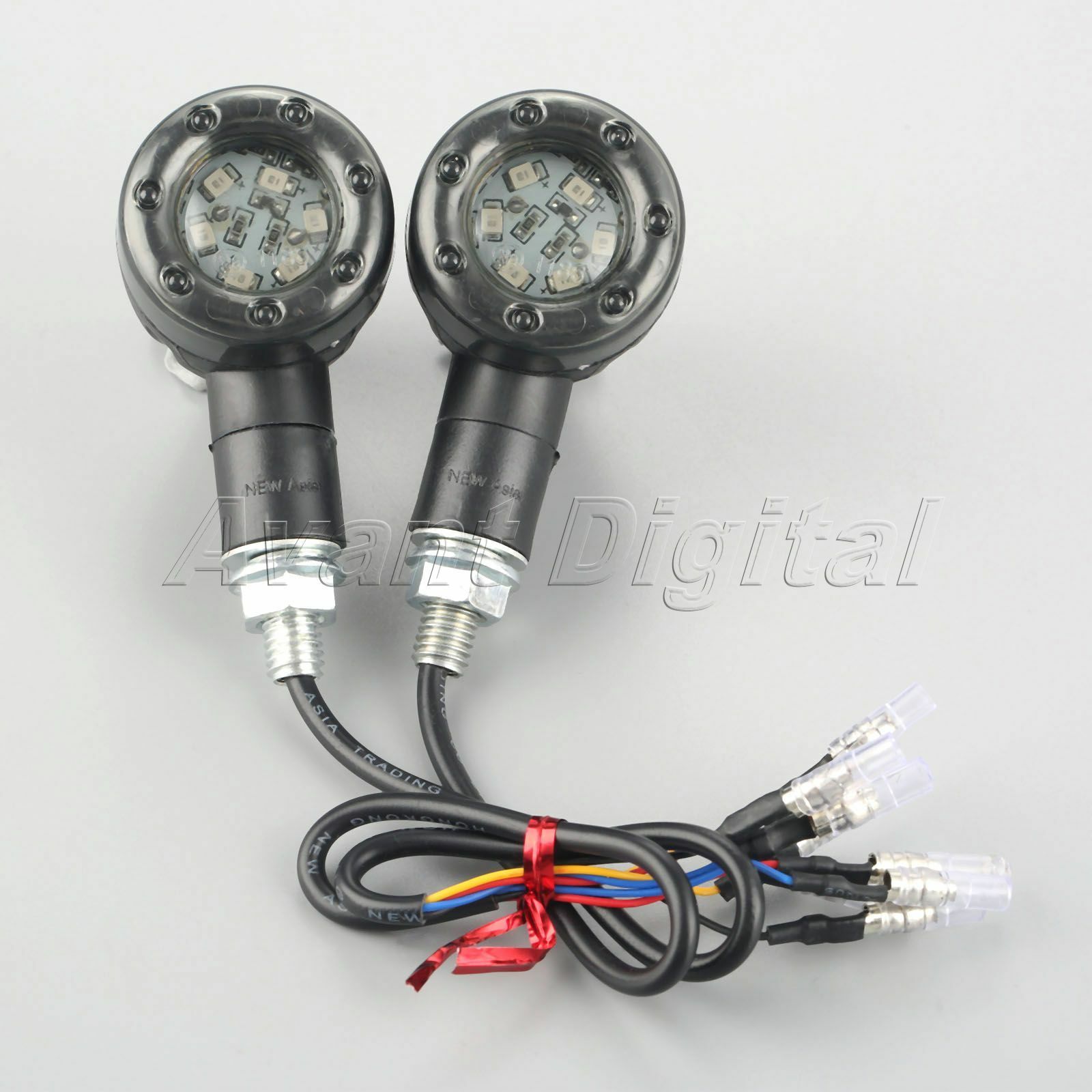1Pair 8mm Motorcycle LED Turn Signal Brake Blinker Light for Yamaha YZF R6S 2008