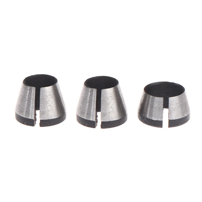 3pc/lot 6mm/6.35mm/8mm High Precision Adapter Collet Shank Router To.l8