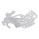 Christmas Santa Sleigh Elk Metal Cutting Dies Stencil DIY Scrapbook Album Paper