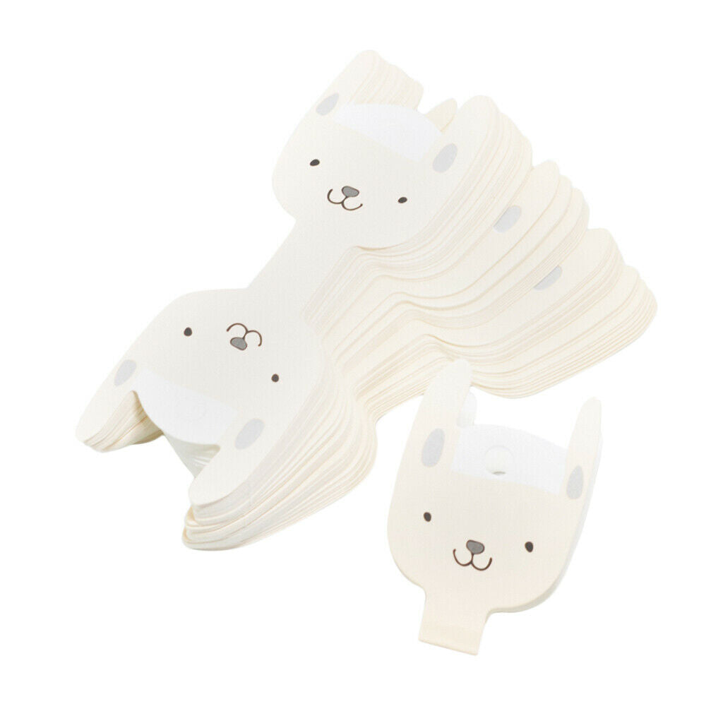 50x cartoon dog jewelry packaging card paper hair clip card