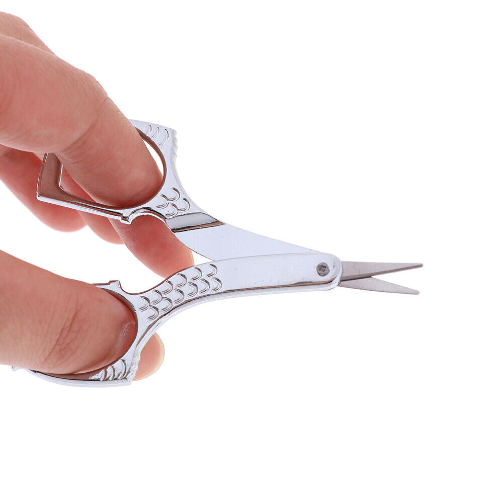 1x Eyebrow Scissor Makeup Manicure Scissors Nose Hair Scissors Nail File .l8