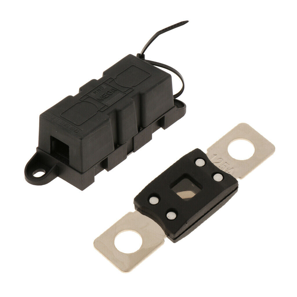 Mega Fuse Holder + Down Fuse for Forklift / Van / Marine / Truck / Boat /
