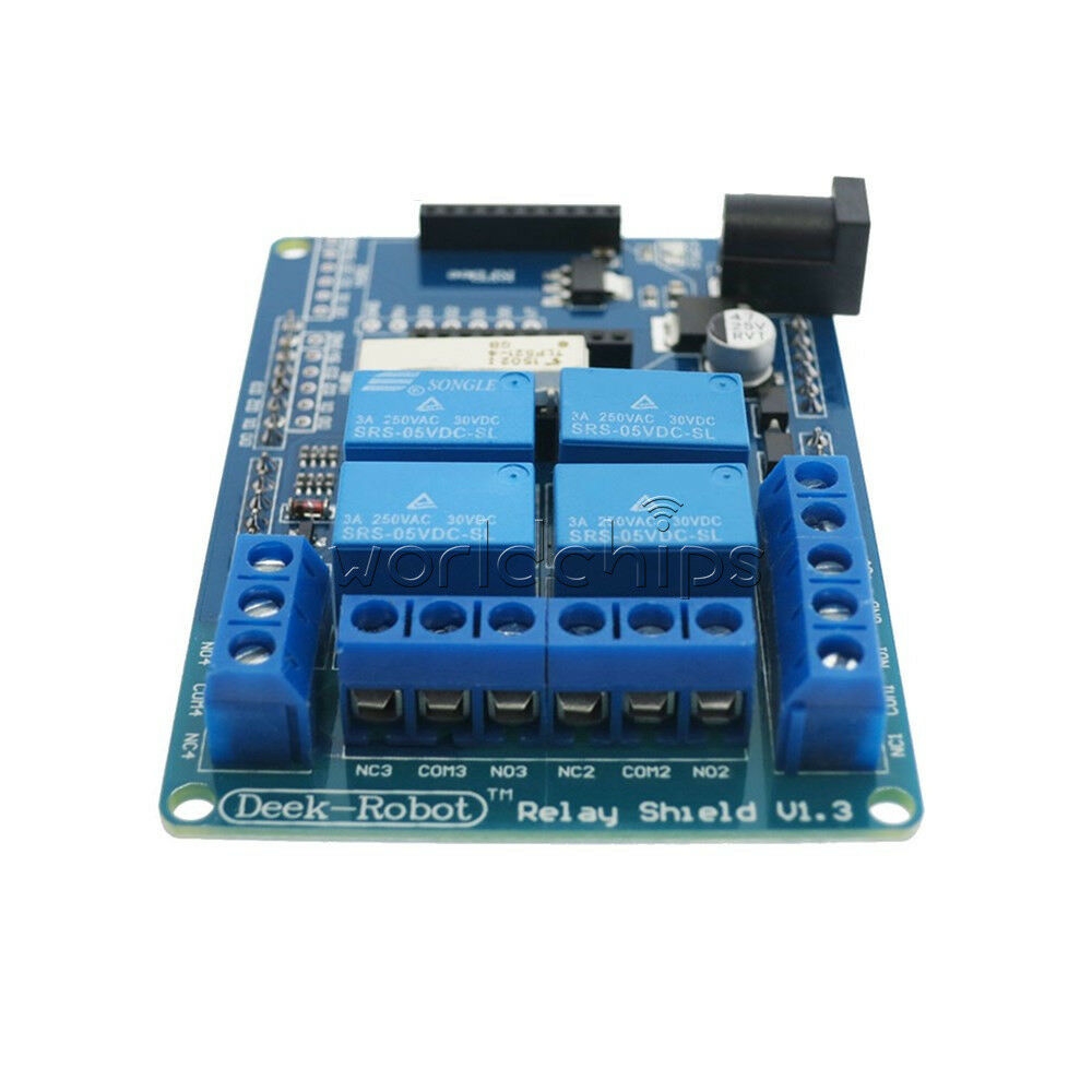 4 Channel Relay Shield Optocoupler Module V1.3 9V for Arduino MEGA2560 R3 XBEE