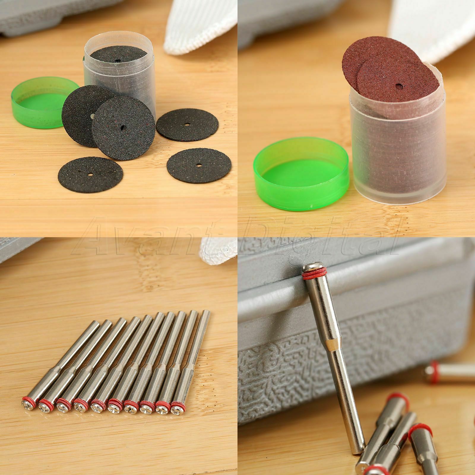 2 Tube 24mm Grinding Cutting Slitting Disc Wheels & 3.175mm Mandrel Rotary Tool
