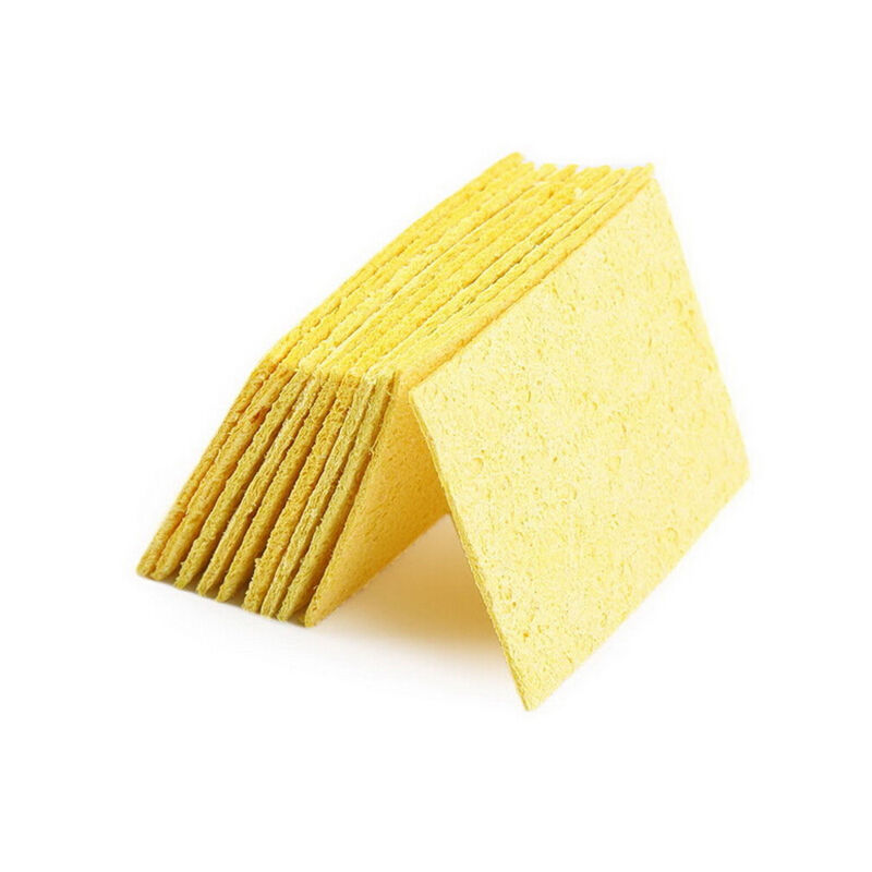 Yellow Soldering Iron Tip Welding Cleaning Cleaner Sponge for HAKKO 936 Y WF