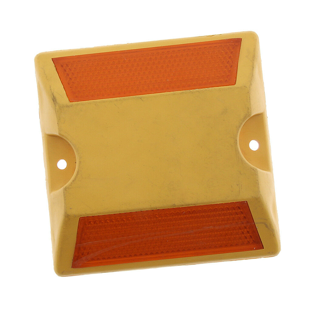 2x NEW Commercial Road Highway Pavement Marker Reflector - Two Side, Yellow