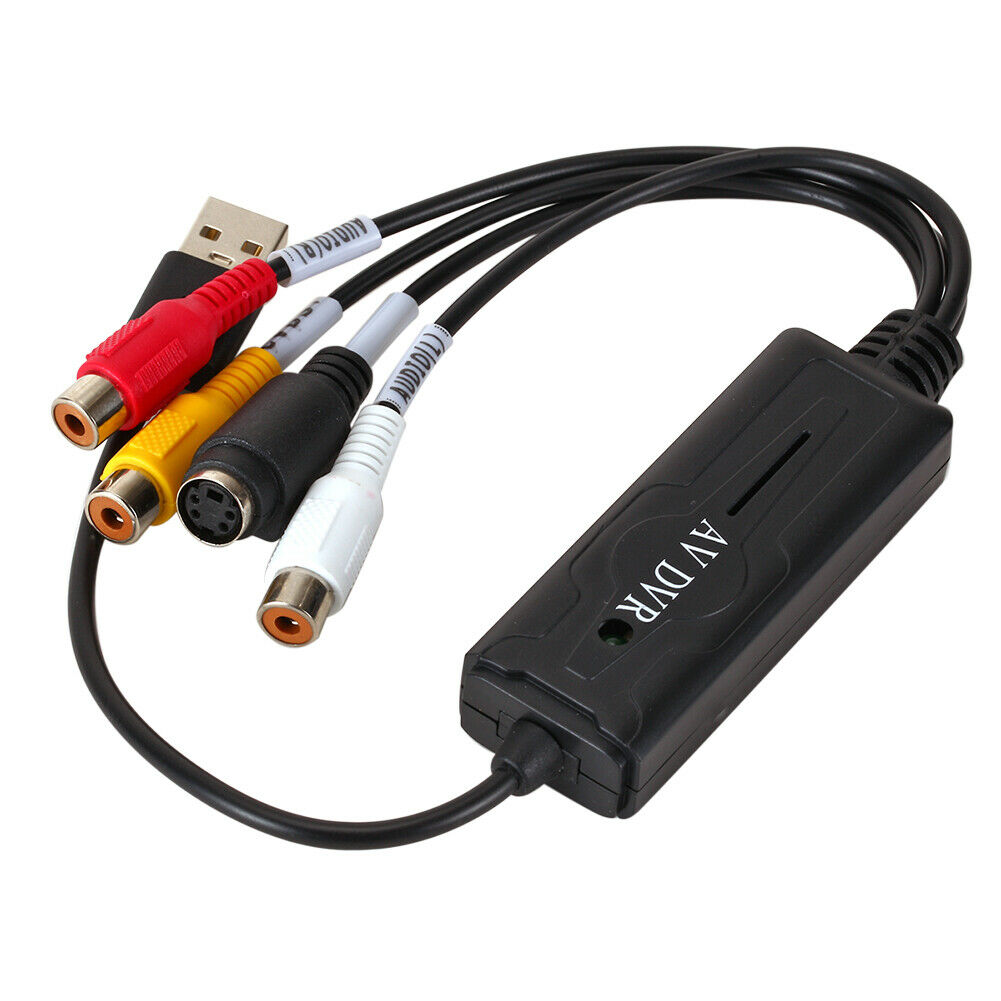 USB 2.0 Video Capture Card AV S RCA Converter Adapter for DV/Hi8/VHS TV DVD