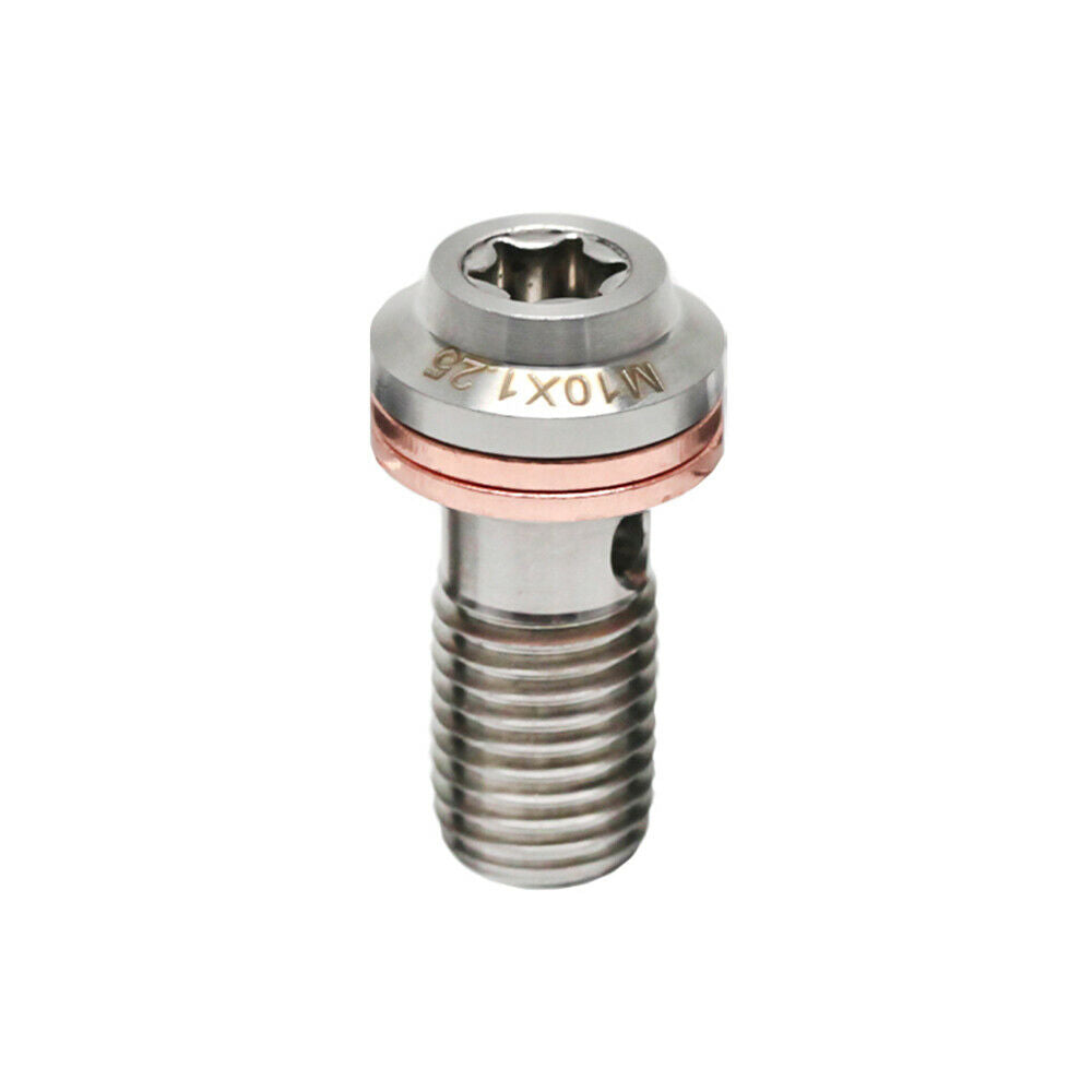 Banjo Bolts Front Rear Brake Master Cylinder Screw Brake Hose Caliper M10x1.25mm