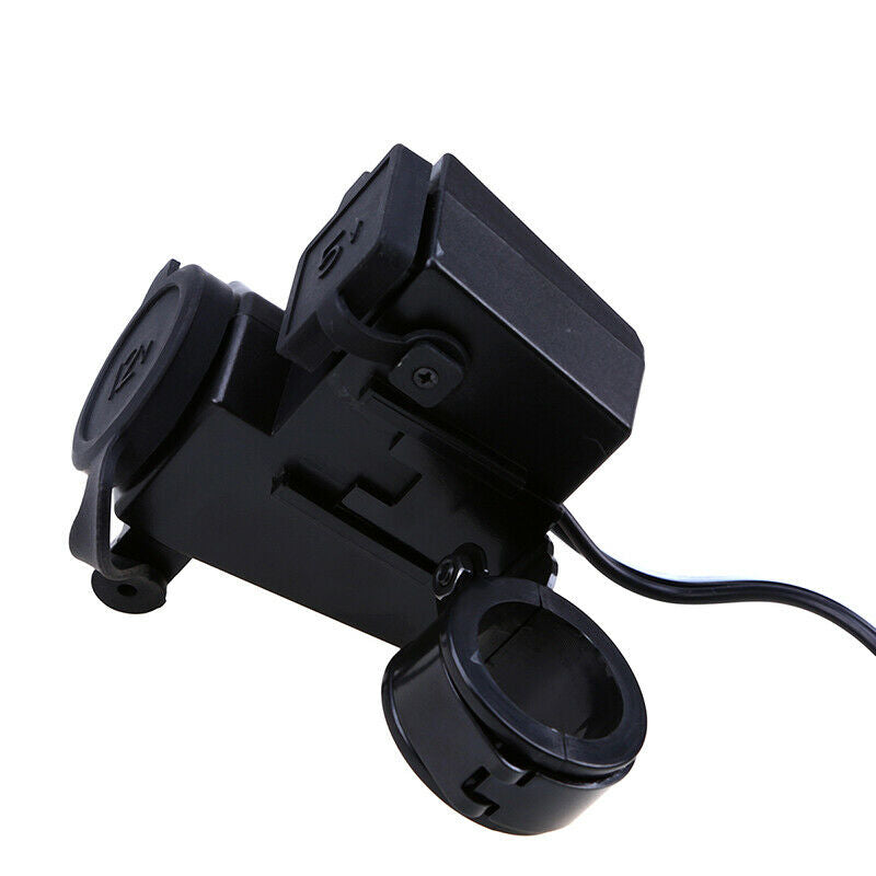 12V Outlet Waterproof Power Dual Socket Car Motorcycle Cigarette Lighter Plug US