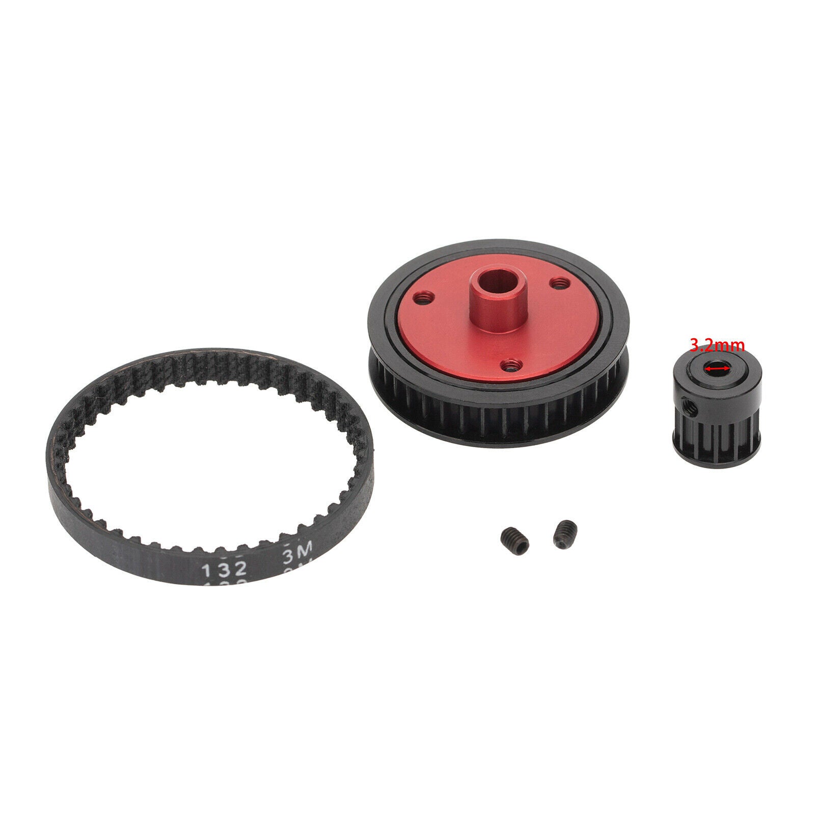 Belt Drive Gear System For Axial SCX10 II 90046 Black 3.2 Mm