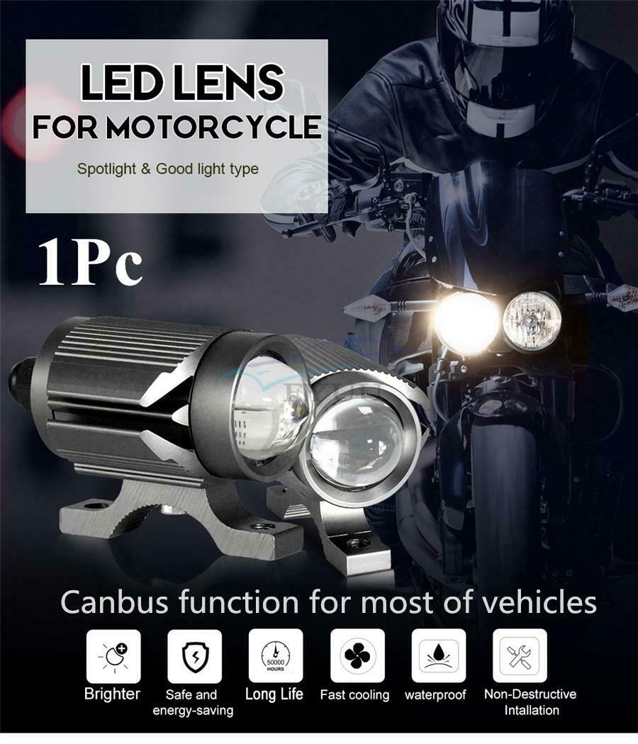 1PCS Motorcycle Three-type LED Lens Headlight/ Spotlight/ Fog Light/ Work Light