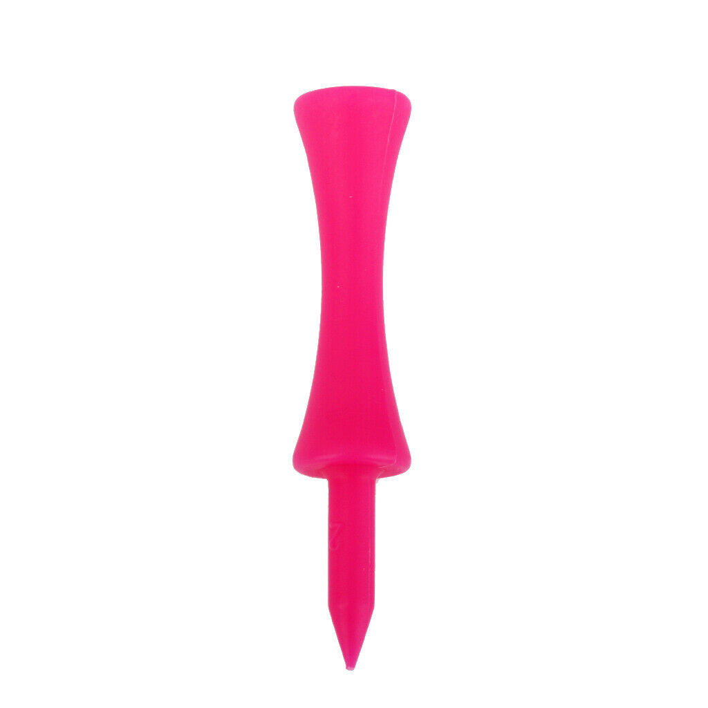 100Pcs Golf Tee Double-deck Hot Pink Tee SN006 60MM