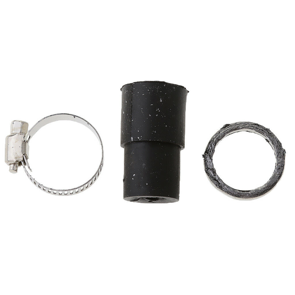 Exhaust Muffler Pipe Gasket Rubber Seal with Clamp for Yamaha PW50