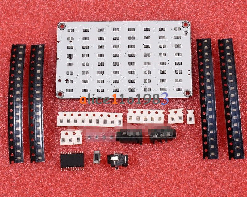 DIY Kit FFT 8x8 Audio Indicator Yellow FFT Voice Frequency Control LED Precise