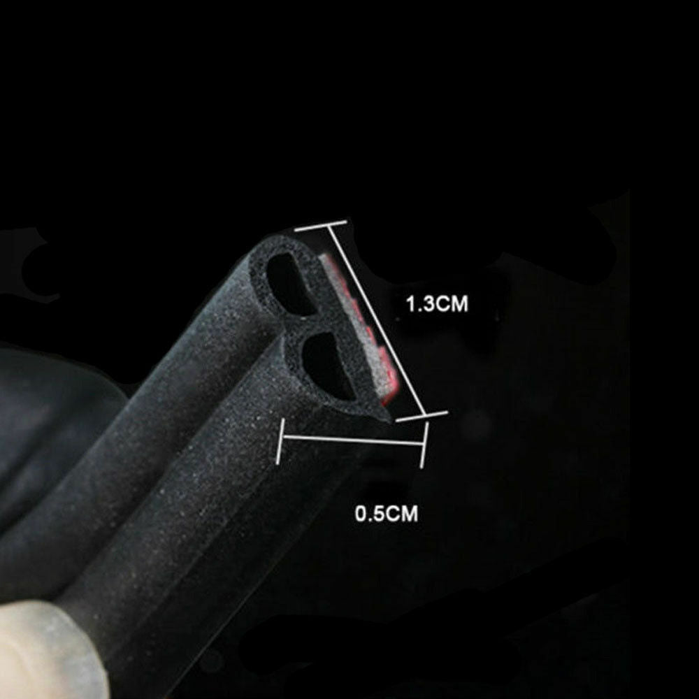 B-Shape Rubber Car Door Seal Strip Hood Trunk Edge Weatherstrip Moulding Trim