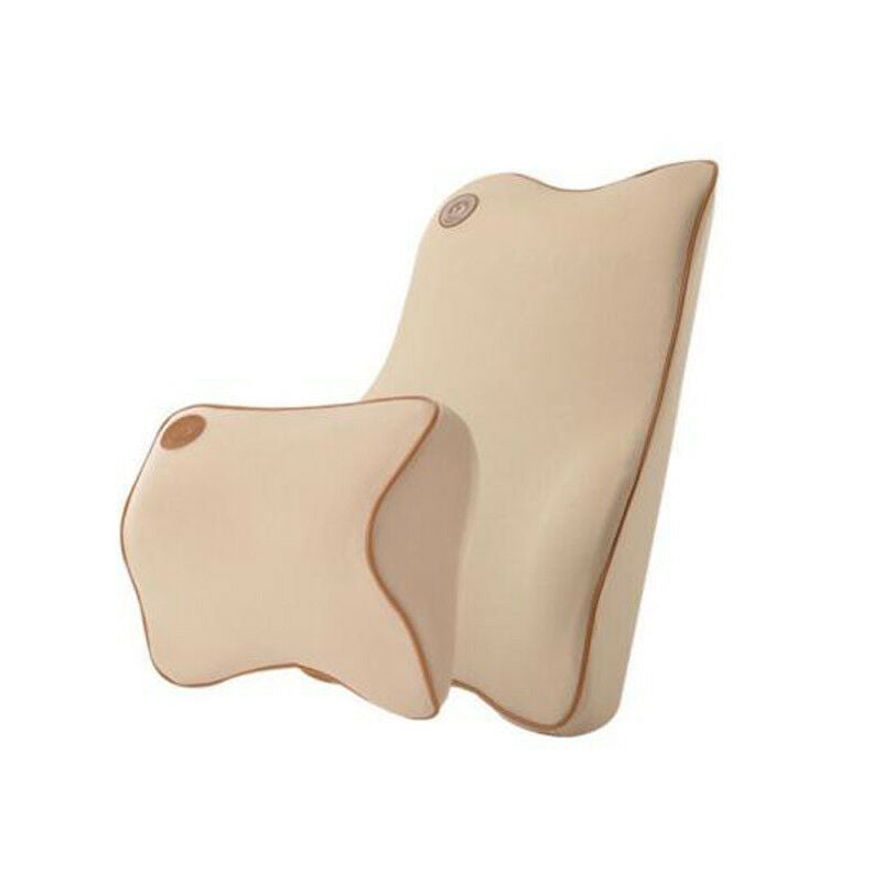 Memory Foam Pillow Neck Headrest Back Lumber Support Car Travel Soft Cushion