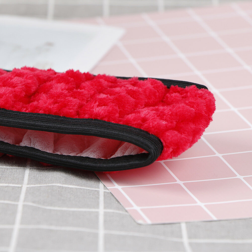 1PC Winter red soft warm plush velvet car steering wheel cover auto car de.l8