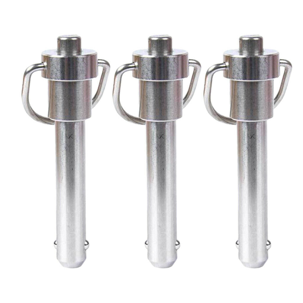 Pack of 3 Quick Release Ball Lock Pins Ring Handle Ball Quick Lock 30mm