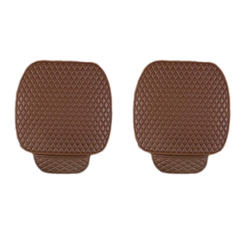 3PCS PU Leather Front+Rear Seat Cushion Car Interior Seat Covers Breathable