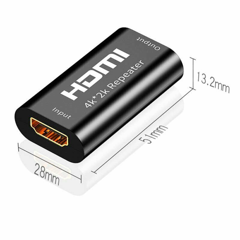 4K HDMI Extender Repeater Signal Amplifier Booster Adapter 2K 60Hz 40m New
