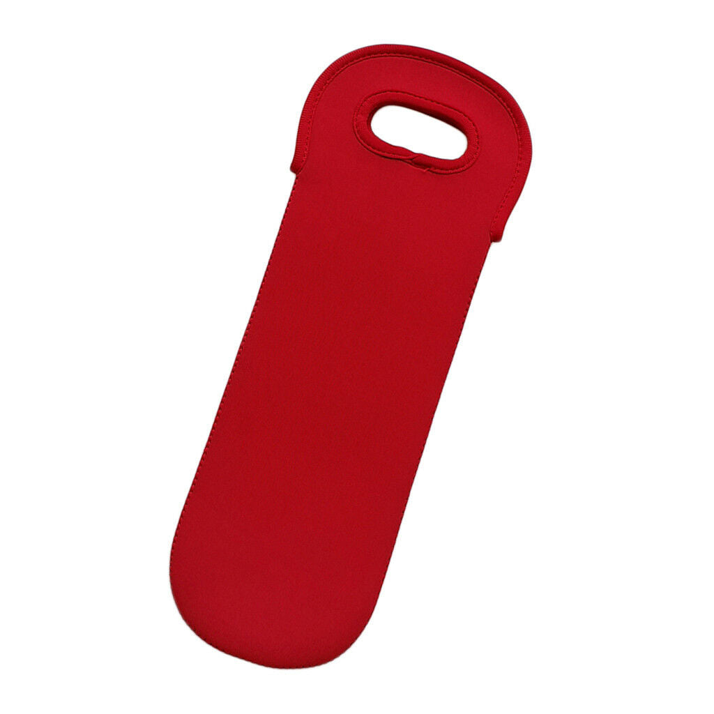 Red Wine Single Bottle Neoprene Carrier Cooler Tote Bag Insulated Bag Red