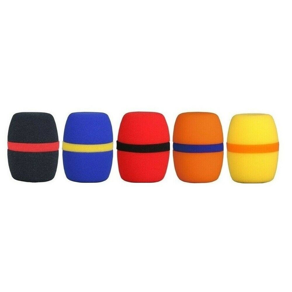 5 Pack Vocal System Microphone Foam Cover Windscreen Sponge for uhf microphones