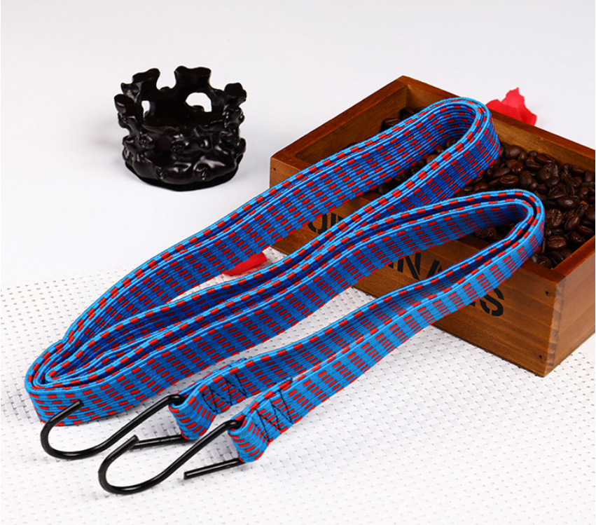 Blue Motorcycle Bike Luggage Band Strap Goods Bandage Emulsion High Elasticity