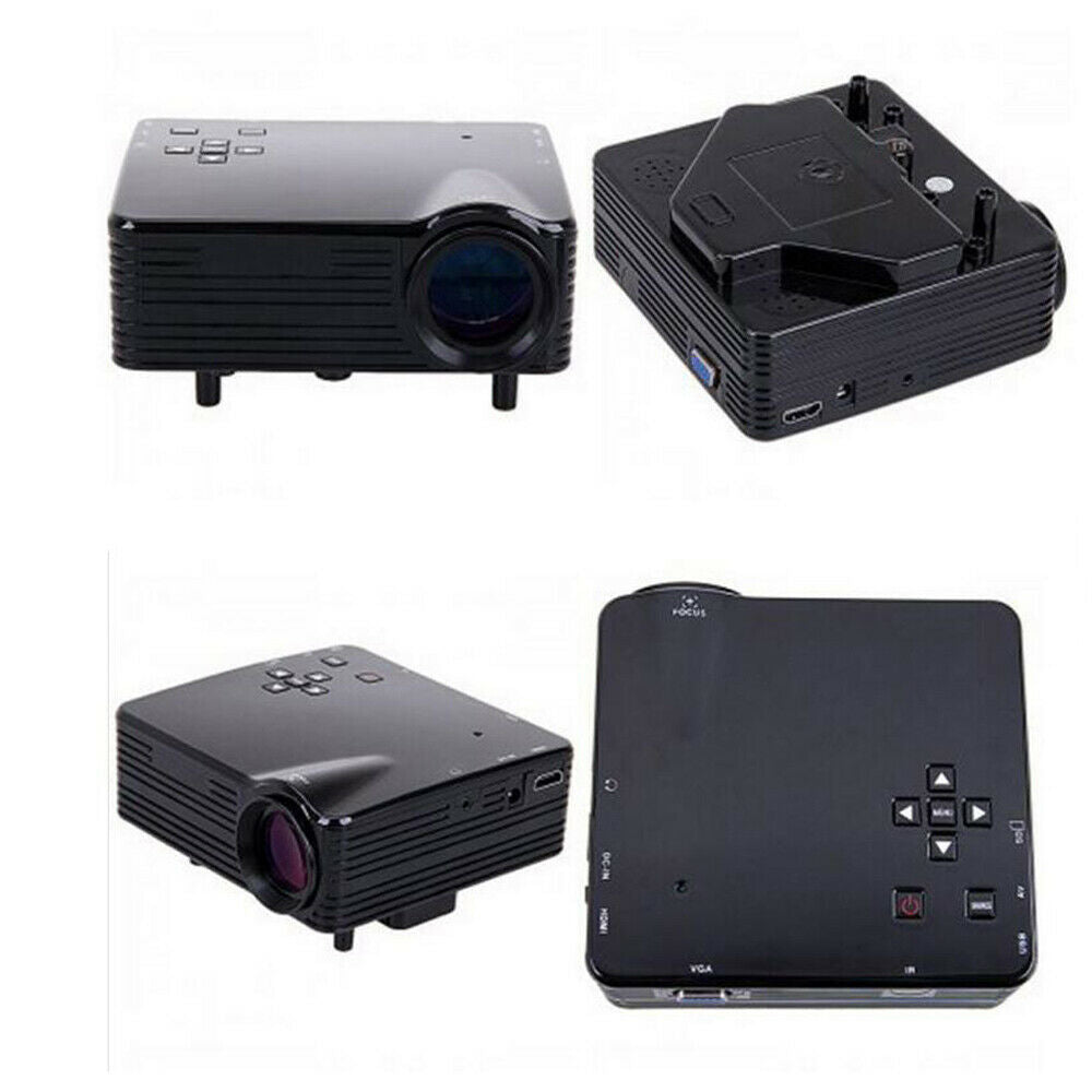 Mini LED Projector H80 LED Orthographic Projection 80Lumen 1080P