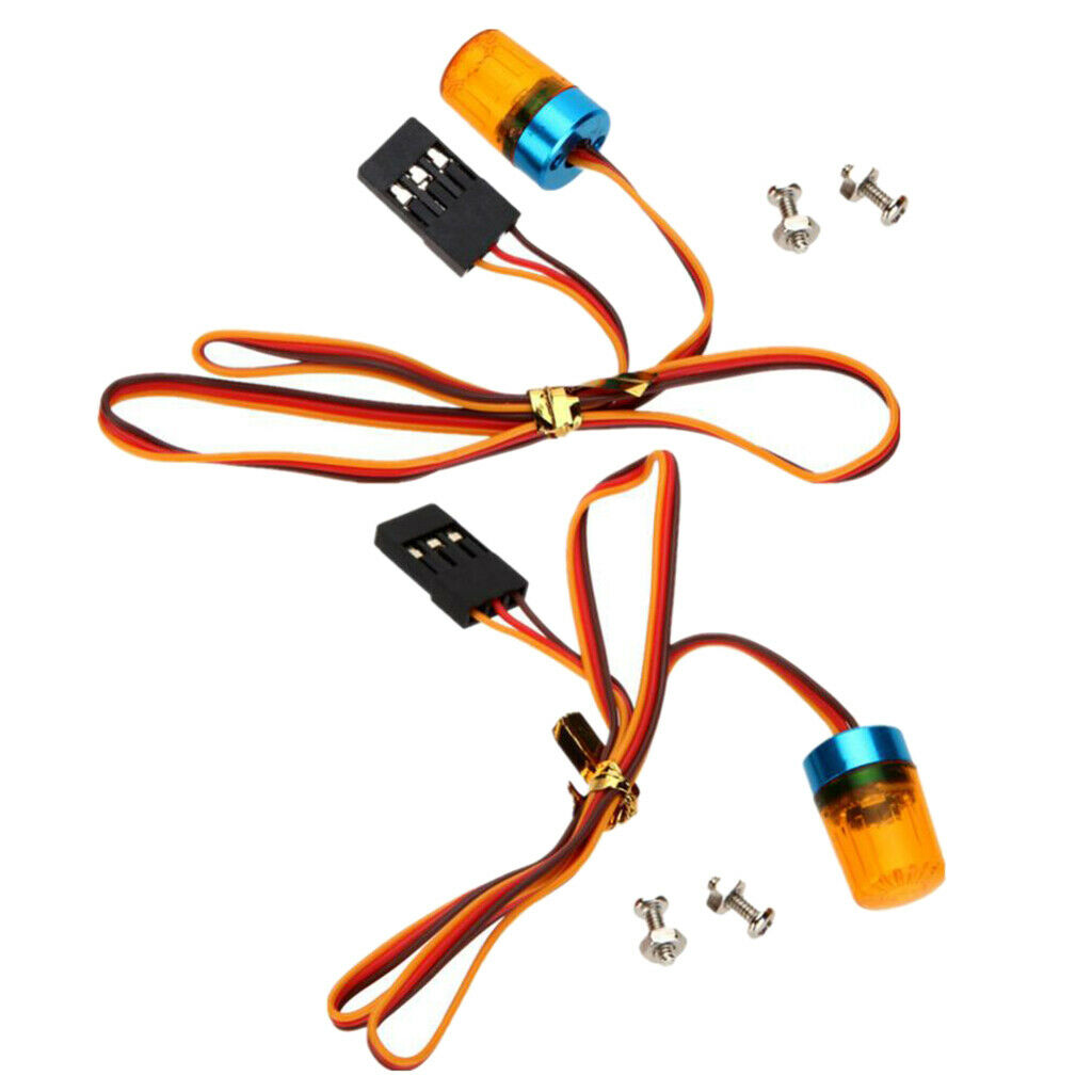 2 Pack RC Car Police Flash Light LED Light 360Â° Rotation for RC Car Truck
