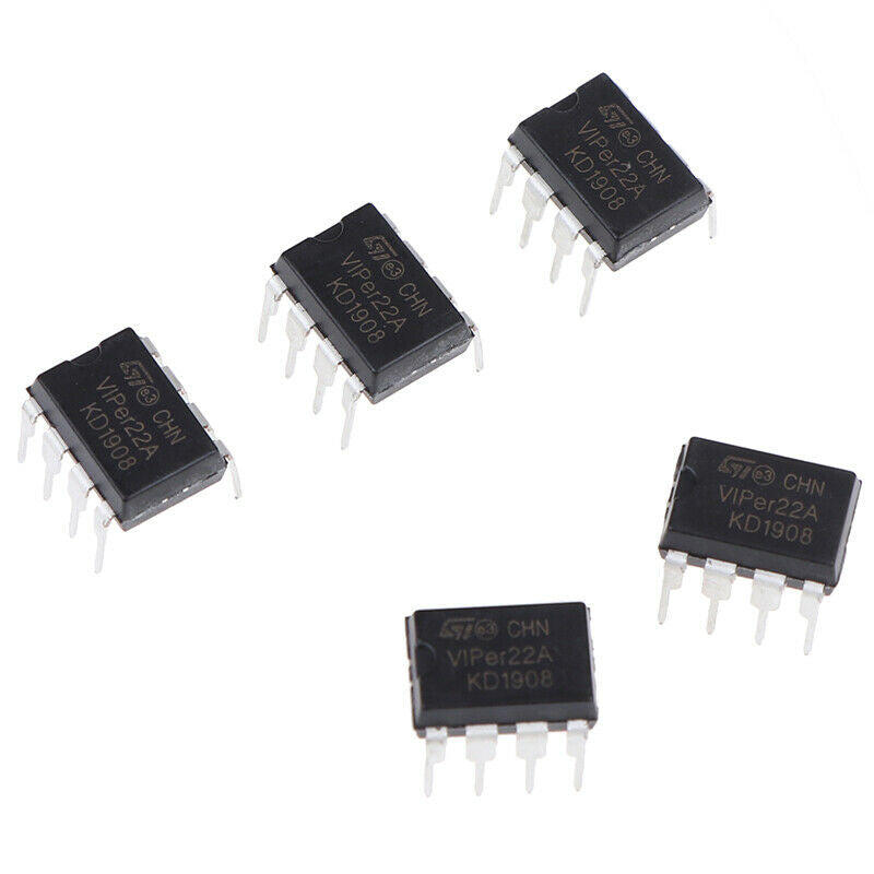 5PCS VIPer22A inline DIP-8 power management chip   WF
