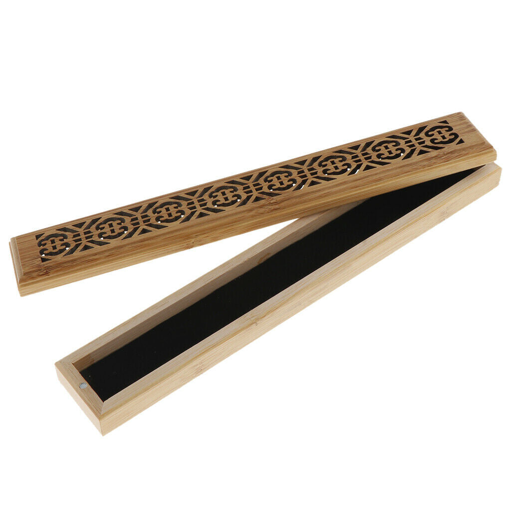 Hollow Bamboo Incense Stick Burner Wooden Censer for Home Decor  Style-7