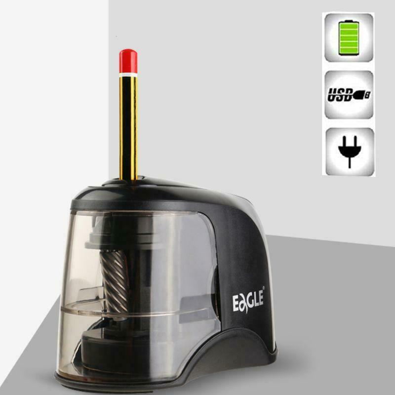 Electric Pencil Sharpener Best Heavy Duty Helical Steel Blade for Colored Pencil