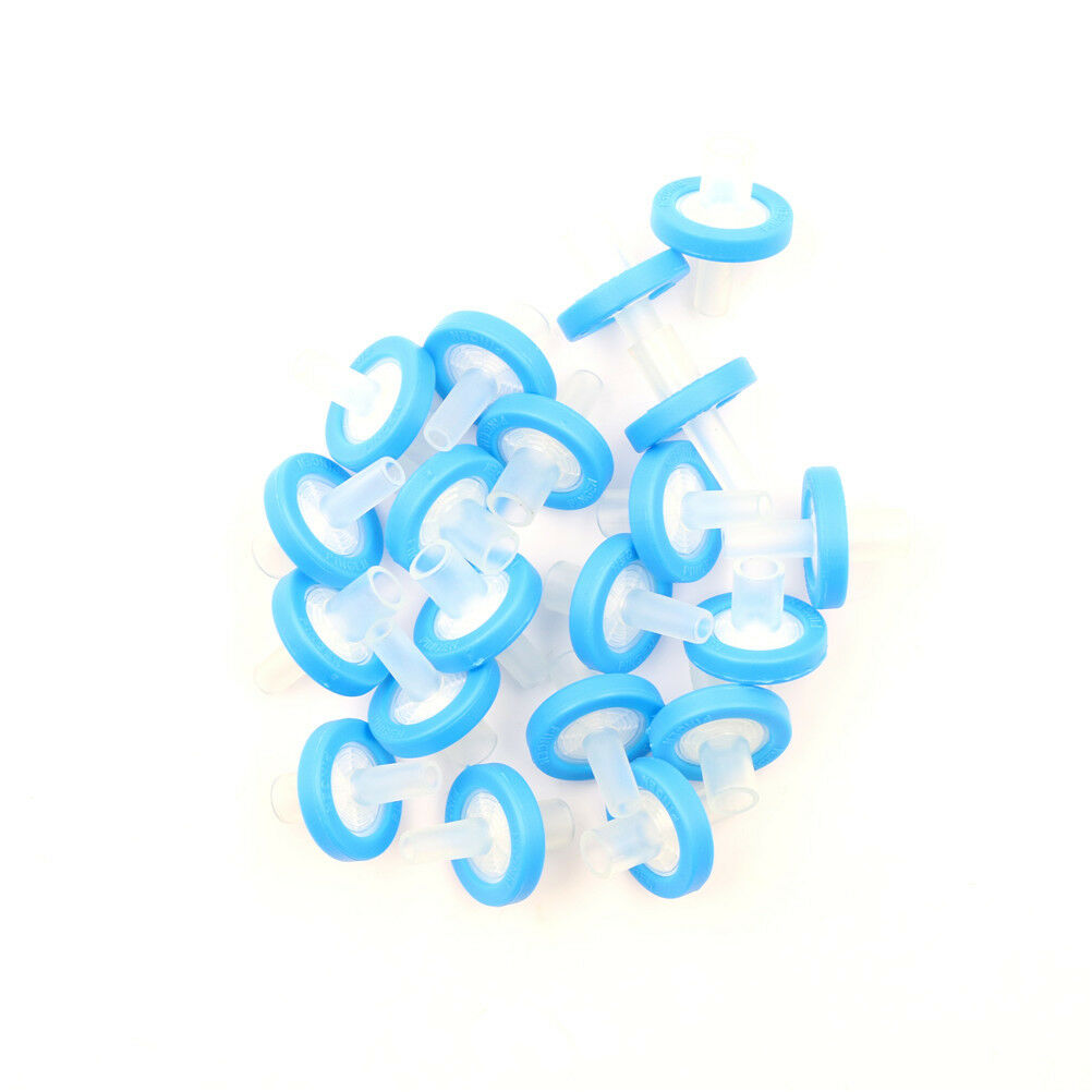 20Pcs Syringe Filter 13mm 0.22 Made from Nylon Disposable Chemistry  GtQ TL