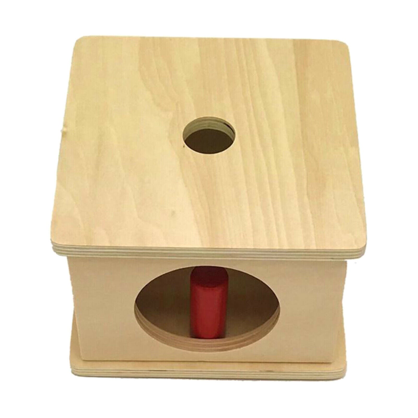 Creative Wooden Object Permanence Box Montessori Present for Baby Shower
