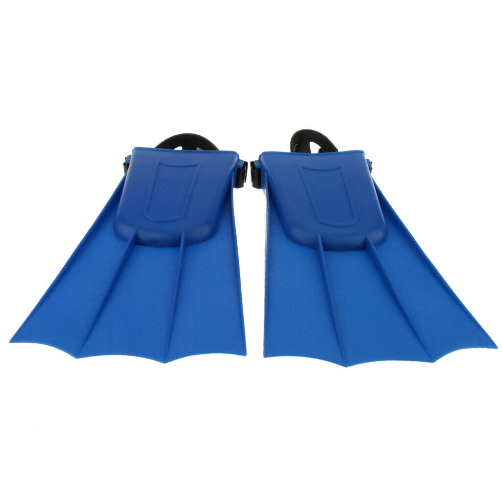 Adults Adjustable Flippers  Swimming Diving Learning Tools XL Blue