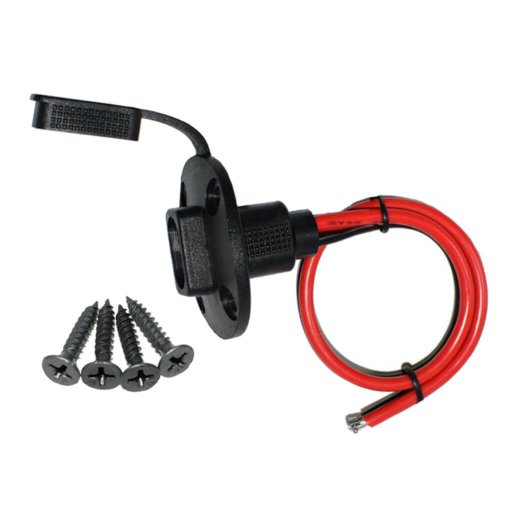 Solar Quick Connect 30cm SAE Socket Sidewall Port Cable Battery Charger