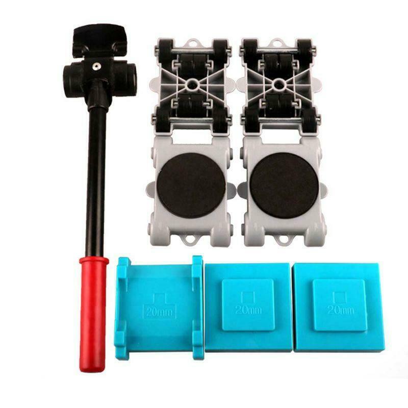 8pcs Furniture Mover Tool Set Transport Shifter Lifter Wheel Heavy Stuffs Moving